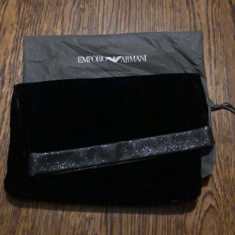 Emporio Armani Velvet Clutch